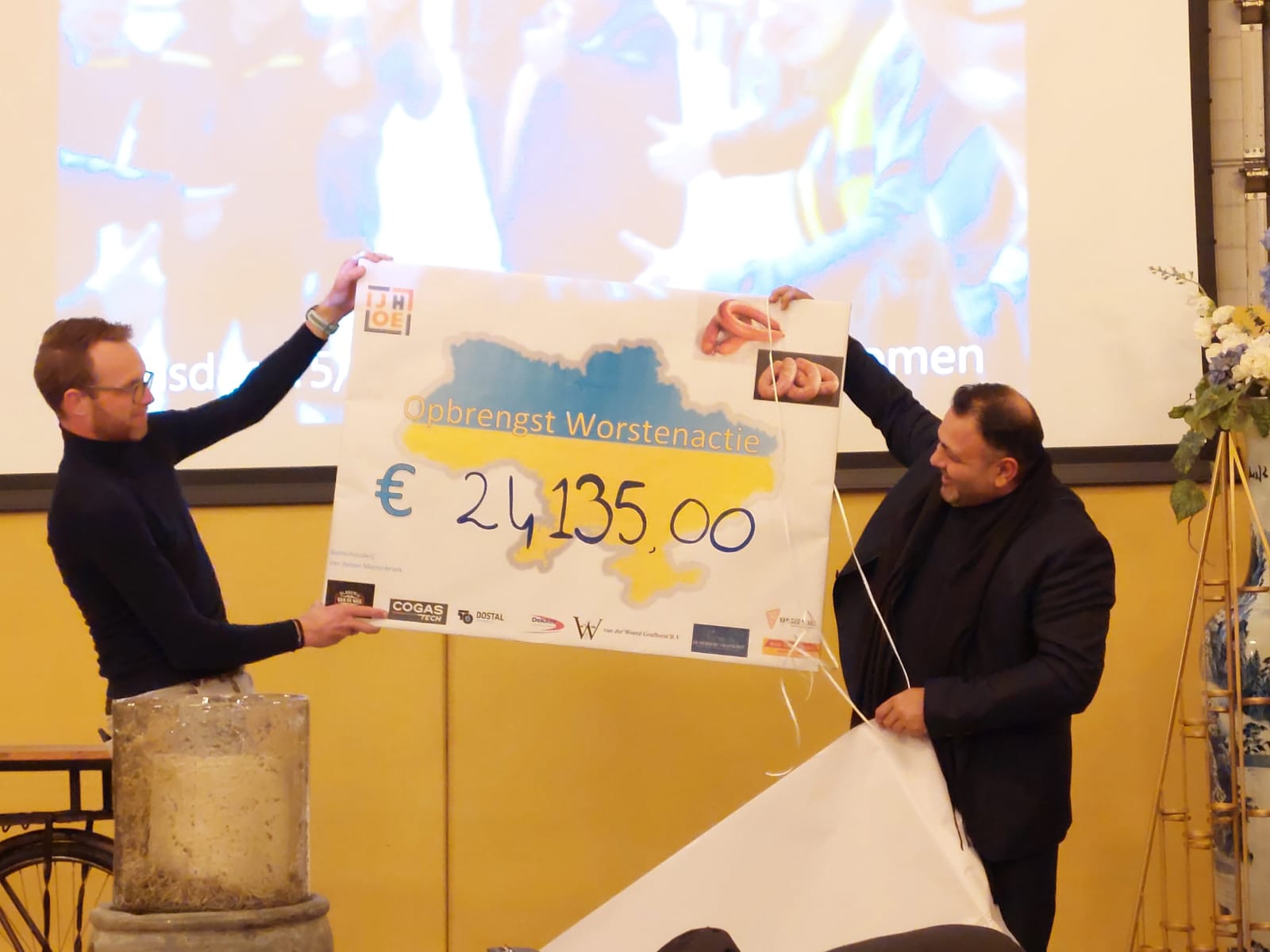 Opbrengst worstenactie